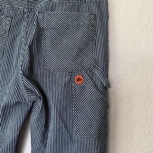 Sport Of Kings SOKFY Railroad Pants XL Blue White Stripe Cotton Streetwear EUC
